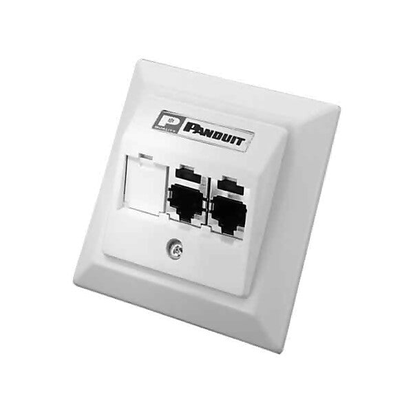 Panduit Schrägzentralplatte 3-Port 2xCJS688TG, 1Blindm. CS2P6TGAWY